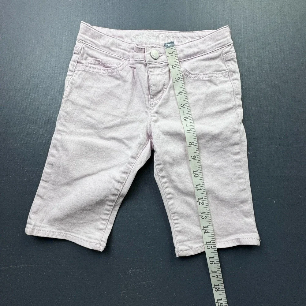 GapKids 1969 Girls Size 8 Pink Denim Bermuda Shorts Regular Fit Cotton Casual